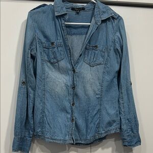New Look Light Blue Denim Shirt